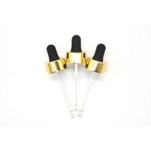 High Quality Glass Dropper with Plastic Cap and Rubber Bulb
