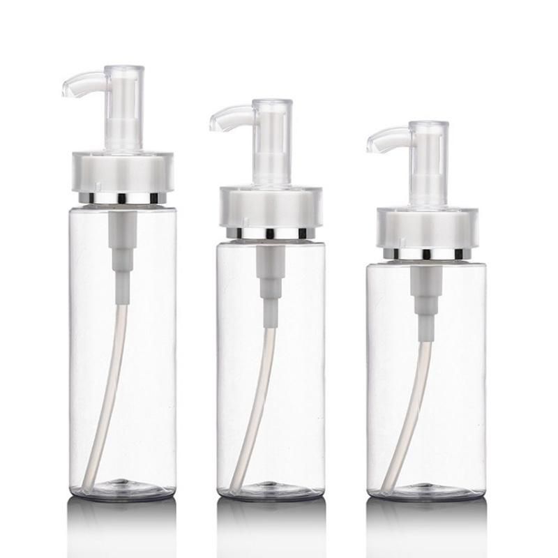 200ml Plastic Pet Cosmetic Lotion Bottle with Pump (Y1C200)