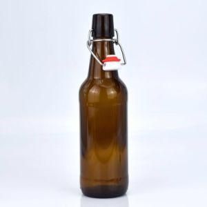 Swing Top Dark Amber Brown Home Brew Glass Beer Saprkling Beverage Bottles Wholesale 330ml 650ml 1000ml