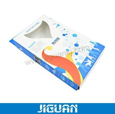 Luxury Custom Paper Rigid Cardboard Packaging Magnetic Closure with PVC Window Lid Flat Packed Foldable Rigid Box