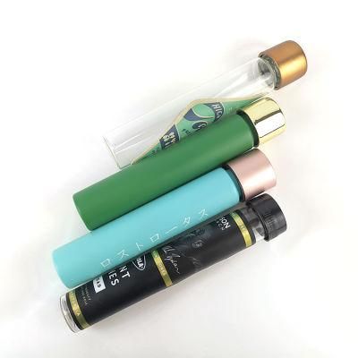 95mm 115mm 120mm Transparent Glass Joint Doob Tube Tubes Blunt Pre Roll Containers with Golden Cap
