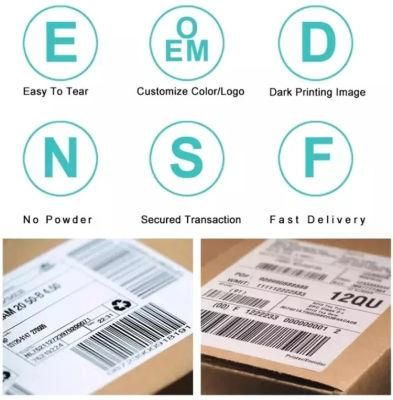 Free Shipping Compatible 500 1000 2000 Labels in Stack Fanfold 4&quot; X 6&quot; Direct Thermal Labels
