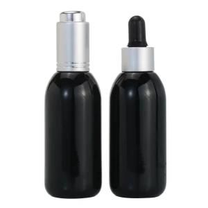 30ml High Quality Essential Oil Double Layer Cylinder Push Type Glass Pump Dropper Bottle