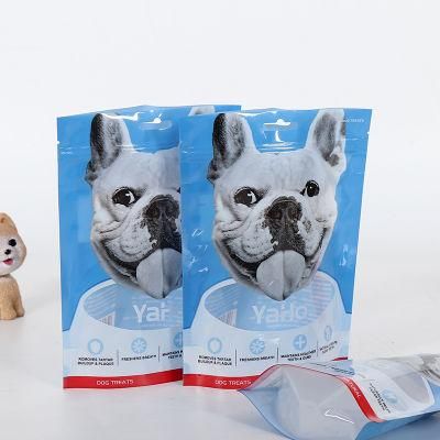 Custom Printing Resealable Pouch Stand up Ziplcok Plastic Packaging Bags Pet Dog Cat Treats Food Bags