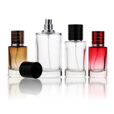 Gradient Color Cylinder Shape 30ml Perfume Bottle Screw Neck 30ml Glass Spray Bottle