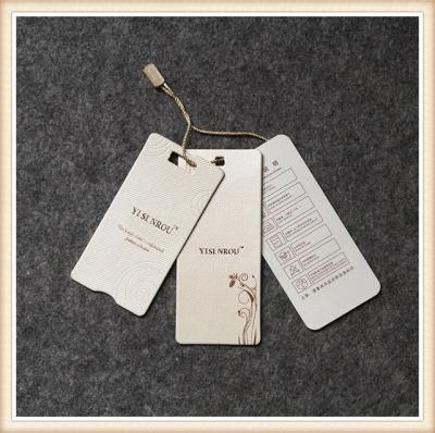 Custom High Quality Kraft Paper Swing Tag for Garments