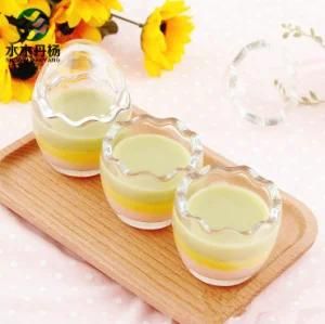 Egg Shaped Milk Glass Bottle Fancy Pudding Bottle for Sale