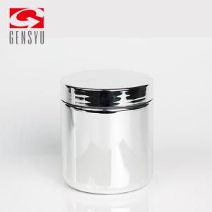 500ml Silver Chrome Plastic Tubs for Capsule