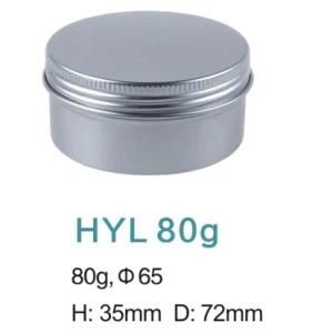 High Quality 80g Empty Alumium Screw Cream Jar/Cream Container