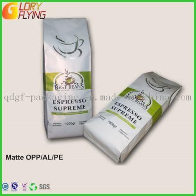 Standing Plastic Packaging with Zipper/Roasted Coffee Pouch with Valve