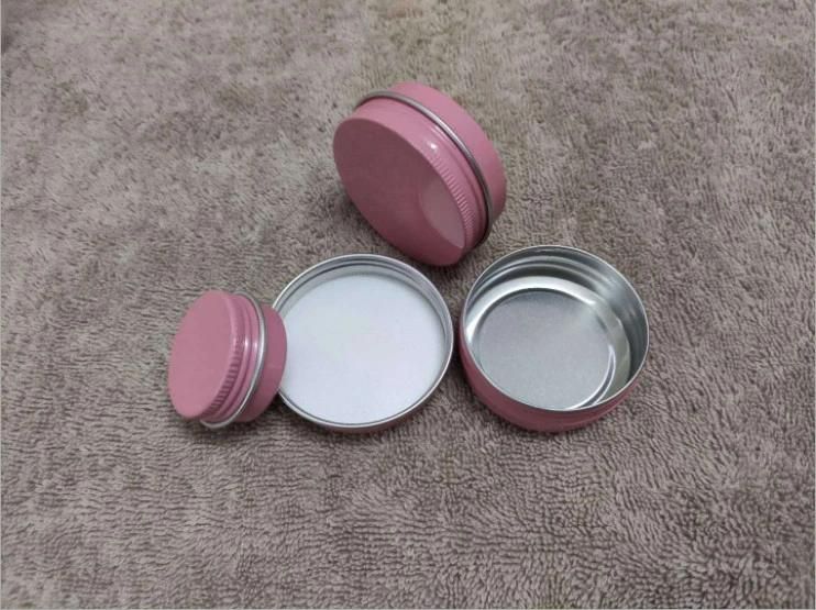 Silver Aluminum Cosmetic Container Jars with Aluminum Screw Lids