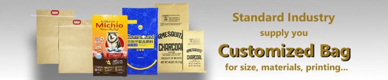 Wholesale Bag Recyclable Rice Bag Corn Wheat Flour Food 10kg 20kg 25kg Kraft Paper Bag Starch Flour Sack Bag