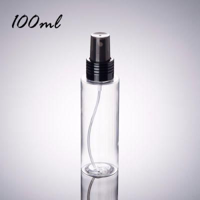 Perfect Travel Size Flat Shoulder Black Spray Cap 100ml 120ml 150ml 200ml 250ml Cosmetic Pet Bottle