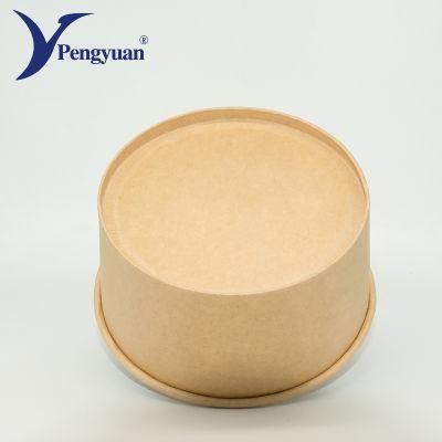 Biodegradable Kraft Paper Bowl Salad Bowl Food Packaging Bowl