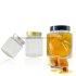 Hot Sale Wholesale Hexagonal Transparent Glass Jar for Honey and Food Storage