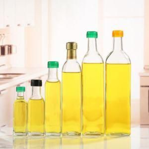 Round Bottle EU Food Test 250ml Oil Glass Bottle with Screw Cap