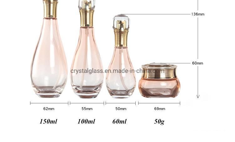 Wholesale Glass Bottle in Drop Shap for Cosmetic Packaging