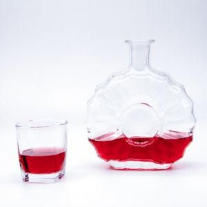 500ml Brandy Liquor Glass Bottle Price Hennessy Bottle Glass with Lid