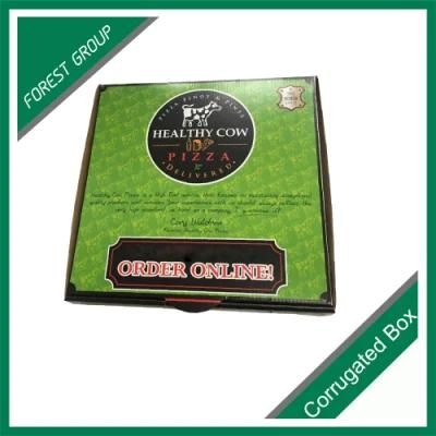 Custom Green Color Fully Printing Corrugated Pizza Box