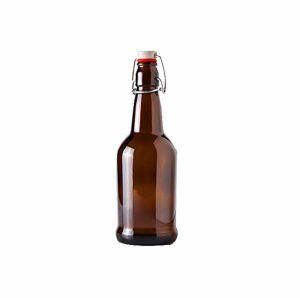 Empty Amber Beer 16 Oz Swing Top Glass Drinking Beverage Water Soda Bottle