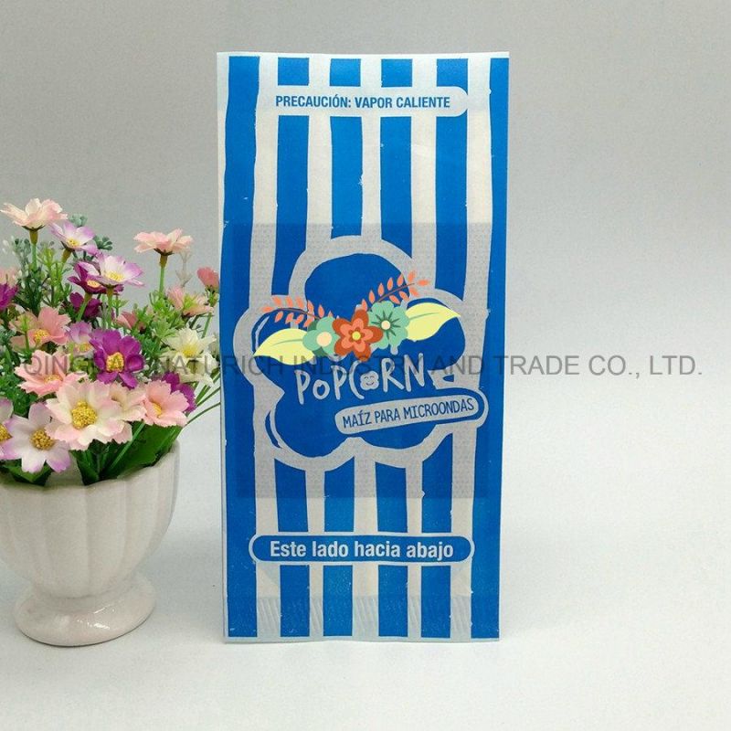 Shopping Online Logo Printed Hotdog Microwave Wholesale Popcorn Paper Bag for Sale