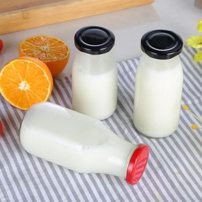 500ml Glass Milk Bottles Wih Air Tight Lids. Ideal for Milk, Juice and Beverages
