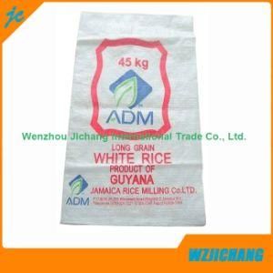 45kgs Laminated Woven PP Bags with Offset Print for Grain Rice
