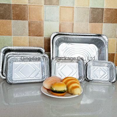 Disposable Square Aluminum Foil Bakery Cupcake Container/Bowl /Cup for Food Microwave Heating Aluminium Bowl