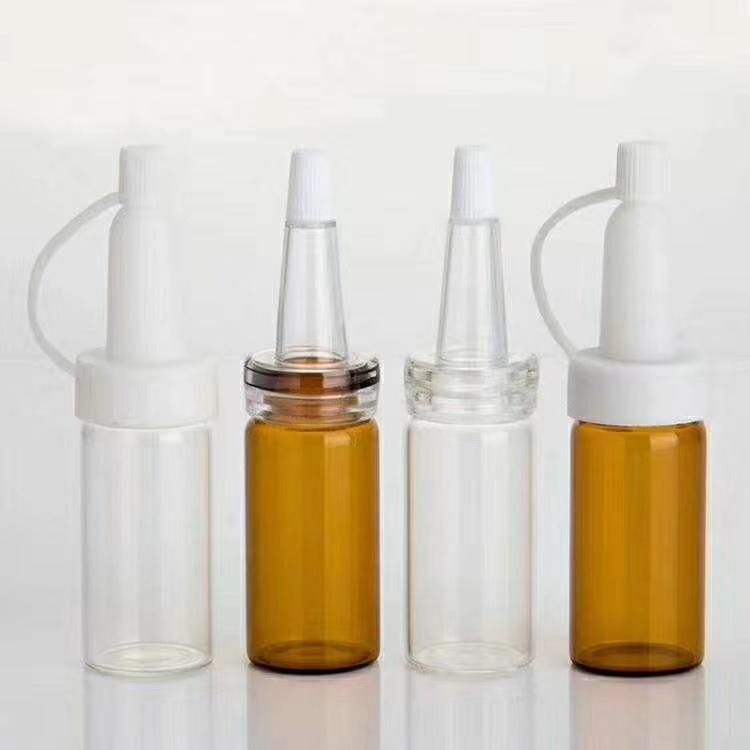 Ds020 Hot Selling Clear Amber Blue Round Essential Oil Glass Bottle Have Stock