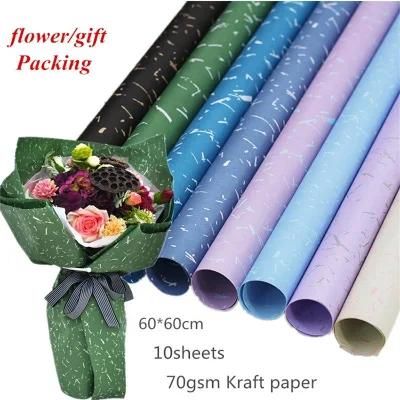 Custom Printing Waterproof Gift Packaging Flower Wrapping Paper