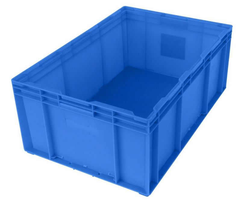 HP6d Plastic Turnover Logistics Container Box HP Standard Auto Parts Logistic Box Durable Opaque Plastic Storage Boxes