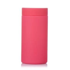 Customizable Soft-Touch Empty HDPE Bottle Pill Bottle with Lid, Storage Jar
