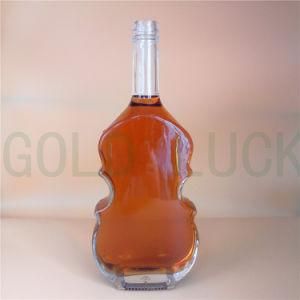 New Design Cutomer Shaped 500ml/750ml Glass Wine, Vodka, Whisky, Spirits, Liquor Bottle Like Volin