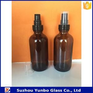 4oz 120ml Amber Glass Botte with Fine Mist Sprayer for Perfume