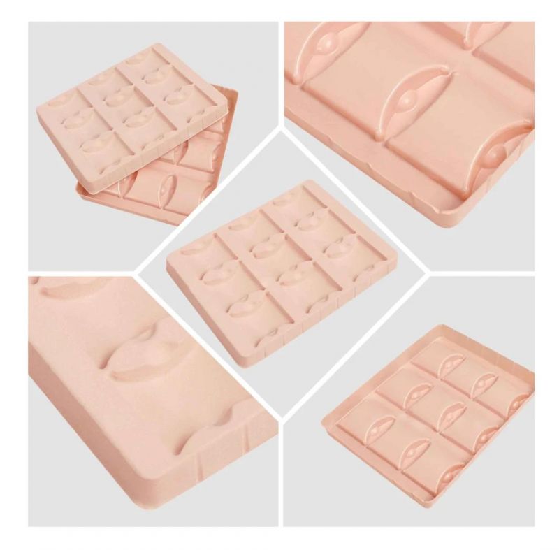 Custom Luxurious Cosmetics Flocking Tray for Flocking Plastic Cosmetics Tray