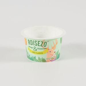 Iml Disposable Plastic Packaging Container with Lid for Ice Cream Jelly Pudding