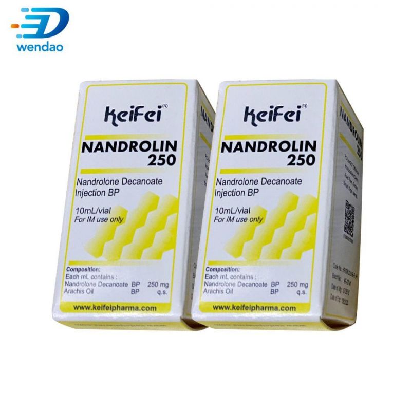 Custom Printed Glass Bottle Steroids 10ml Hologram Vial Label and Box