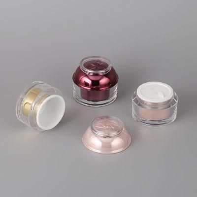 Face Cream Jar Acrylic Cosmetic Jar 15g 30g 50g Plastic Acrylic Jar