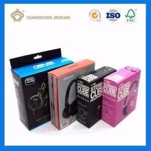 Color Printing Earphone/ Headset Paper Box with Hook