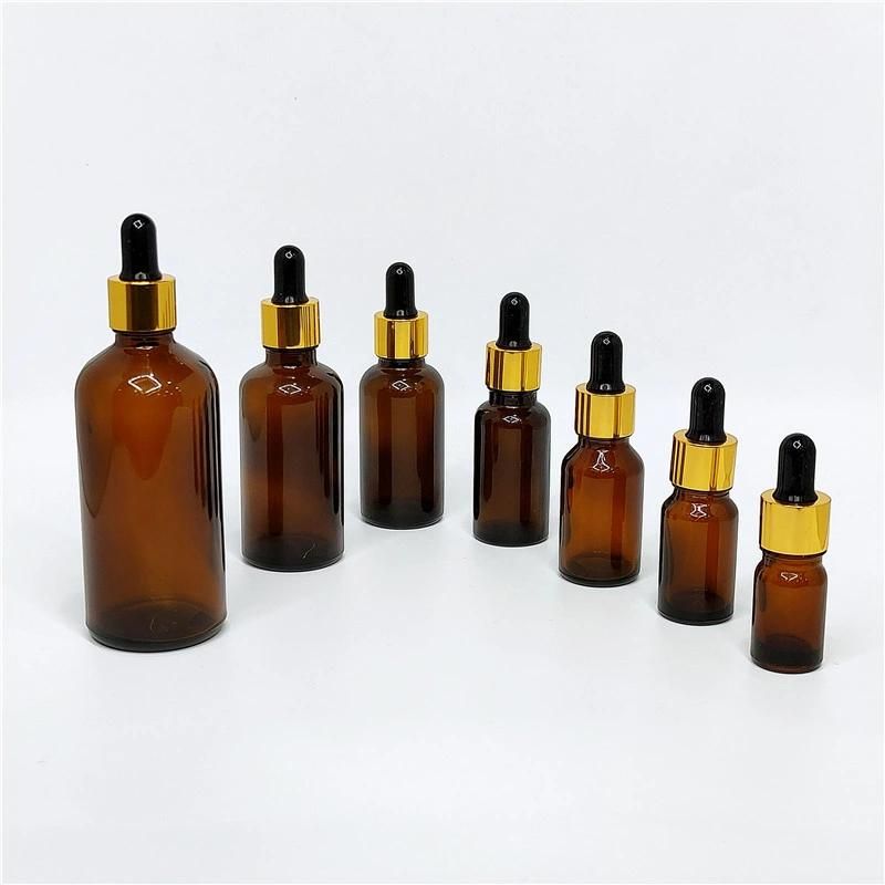 5ml 10ml 15ml 30ml 50ml 60ml 100ml Black/Gold/Amber/White Dropper with Liquid Bottles, Essential Oil Bottle, Glass Dropper Bottle