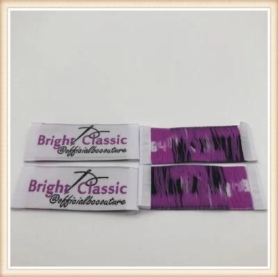 High Quality Brand Name Damask Woven Label for Clothing