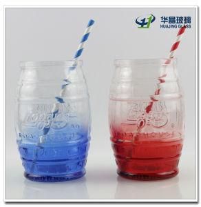 500ml Colored Barrel Glass Jar