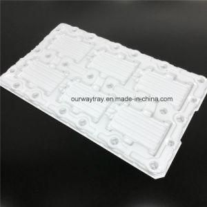 Plastic 6-Compartment White Electronic Packaging Blister