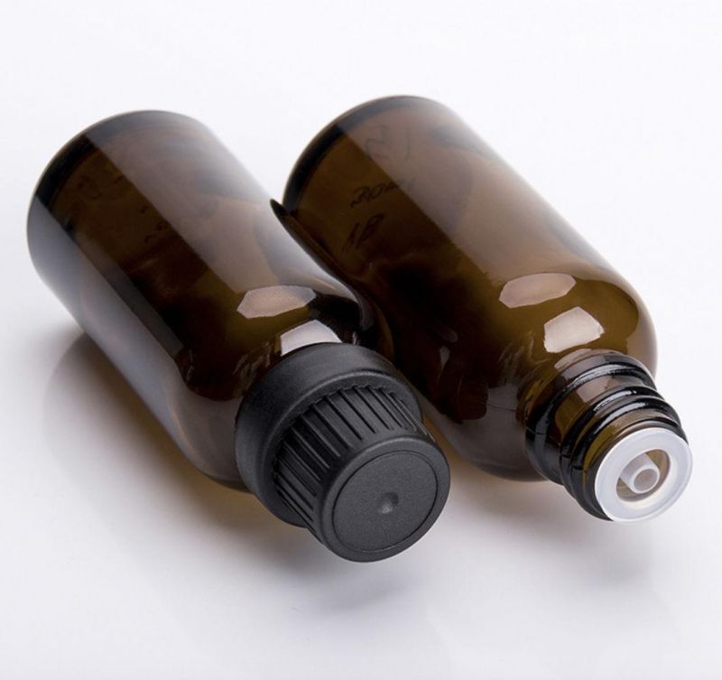 Brown Glass Bottles with Dropper and Cap for Cosmetics 30ml