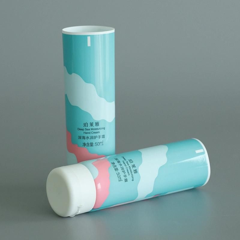 Plastic Cosmetic Tube with Aluminum Cap