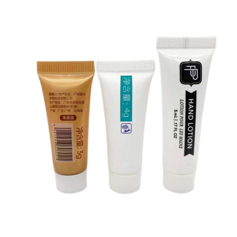 15g 30g 50g 60g 100g 150g 200g 250g Soft White Face Wash Hand Cream Plastic Cosmetic Tube