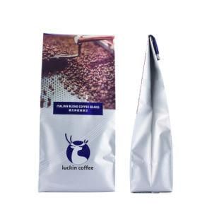 Plastic Resealable Vacuum Stand up Pouch Side Gusset Coffee Packaging Bag