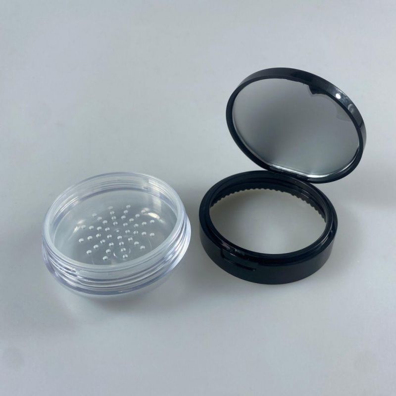 Round Transparent Powder Box Set Makeup Honey Powder Empty Box Packaging Materials