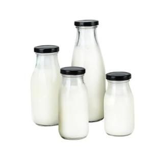 Different Sizes 500ml 350ml 200ml Empty Glass Drinking Packaging Beverage Bottles Glass Milk Bottles