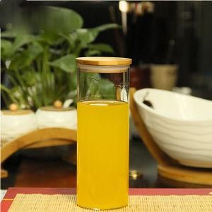 Borosilicate Drinking Beverage Glass Jar with Cork